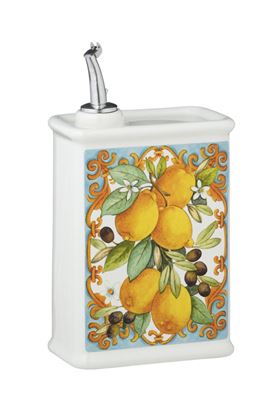 Picture of Ceramic Olive Oil Cruet  - Lemons (500ml)